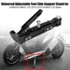 Kuuleyn Motorcycle Adjustable Kickstand, Universal Adjustable Foot Side Support Stand