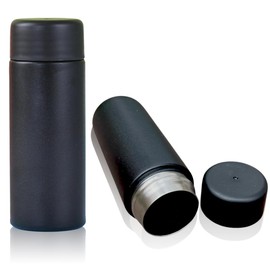 LIVEMUG Pocket Spittoon for Chewing Tobacco 4 Oz | Stainless Steel Portable Spit Cup, Dip Spitting Accessories | Wide Mouth Spill Resistant Spitter Jug with Lid | Travel Spitune, Black