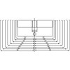 Yale 600-Serie Euro-Profilzylinder – Doppelt/Notfall – 27/27 – Satin-Nickel –