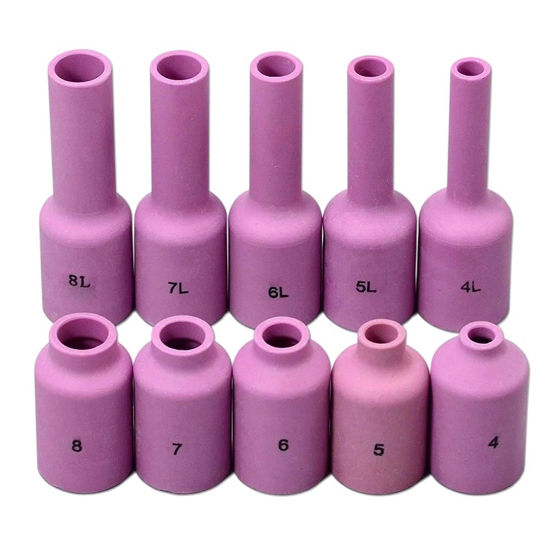 Alffun 67pcs TIG Gas Lens Back Cap Collet Body Assorted