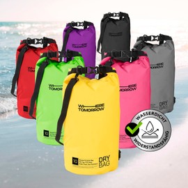 #DoYourOutdoor Where Tomorrow Dry Bag 2L Grey - Waterproof Backpack - Waterproof Bag & Pack Sack - Dry Bag Ideal for Boat, Kayak, Fishing and Camping, yellow, Hoizontal