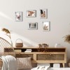 HORLIMER 4x6 Picture Frame Set of 15, Distressed White Rustic