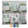 GMMH Waterproof Anti Mildew Shower Curtain Bath Curtain with 12