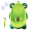 Frog Pee Training with Brush and Hooks, Green Cute Potty