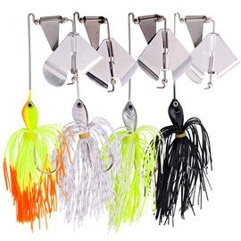 Sougayilang Fishing Lure Buzzbait Spinner Bait Topwater Bait for Bass Pike Fishing