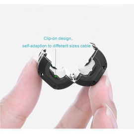 [Pack of 10] Clip-on Ferrite Core Ring Bead Anti-Interference High-Frequency Filter RFI EMI Noise Suppressor Cable Clip (13mm Inner Diameter)