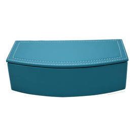 This Desk by Dacasso PU Leather Desk Set - Luxury Leather Desk Pad & Desk Organization Essentials - Office Organization & Executive Office Desk Decor - (Teal, 5 Piece)