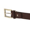 Hazzys (대구신세계)브라운 로고 음각 벨트 HJBE5E013W3 (Daegu Shinsegae) Brown Logo