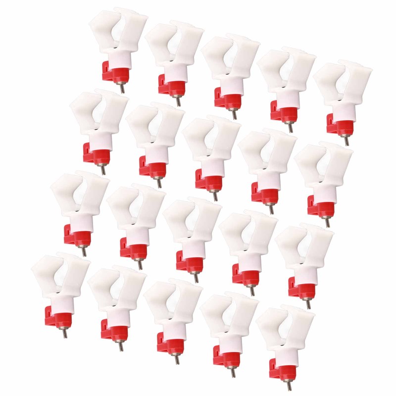 20Pcs Square Tube Automatic Poultry Drinker Drinking Nipple Farm Accessories