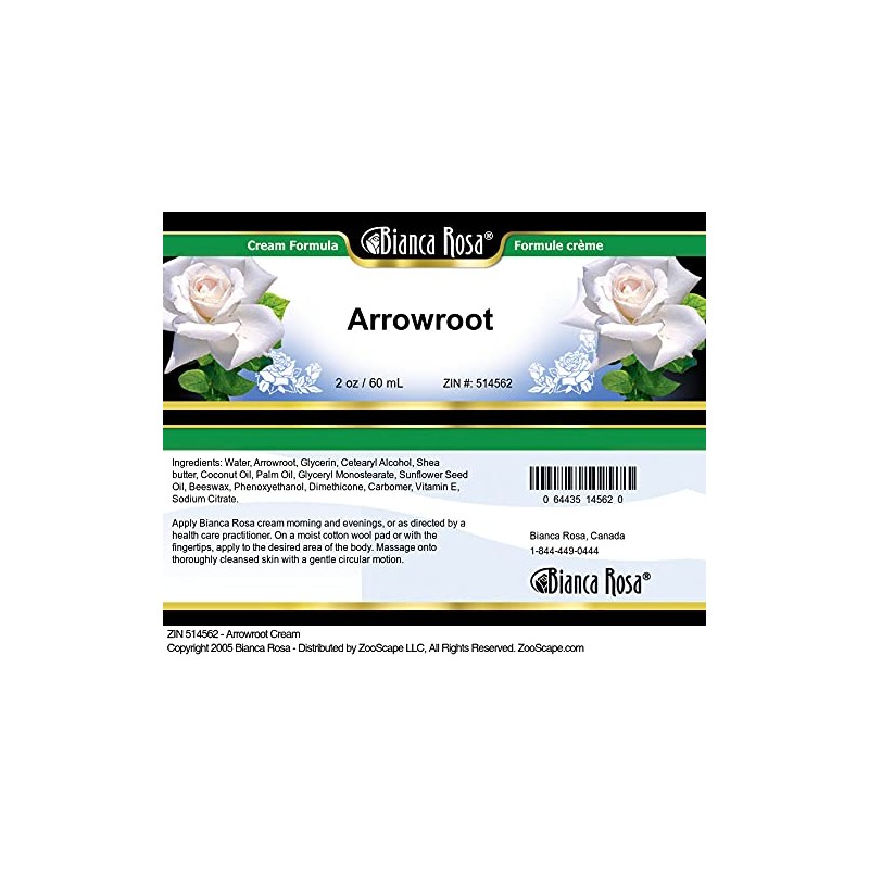 Bianca Rosa Arrowroot Cream (2 oz, ZIN: 514562)