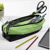 Arpan X-Large Size Double Zip Fabric Pencil Case - Ideal