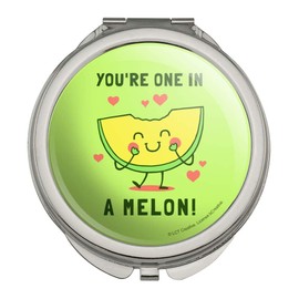 GRAPHICS & MORE You're One in a Melon Million Funny Humor Compact Travel Purse Handbag Makeup Mirror