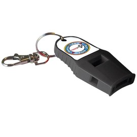 Whistle for Life by resqme in Black, Loud and Powerful Rescue Survival and Safety, Made in USA, 120 Decibels Emergency Whistle, for Outdoors, Camping, Hiking, Running, Boating, Hunting, Self Defense