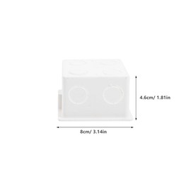 MAGICLULU 10pcs 86 Boxes Electronics Storage Bins with Lids Adjustable Flush-Mounted Outlet Covers Proofing Surge Protected Extension Outlet Splitter Electric Plugs Outlets PVC White