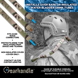 Hydration Tube Covers - Hydration Pack Drink Tube Cover Compatible with Multicam Pattern - Multicam - 43 inch