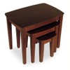 Pemberly Row 3-Piece Rectangular Top Solid Wood Nesting Tables in