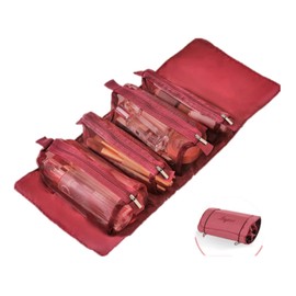 Ogusy Makeup Brush Case, Makeup Brush Storage, Travel Goods, Makeup Brush Pouch, Makeup Brush Storage, Cosmetic Brush Holder, Portable, Easy to Use, Easy to Remove, Hairdresser, Professional Makeup