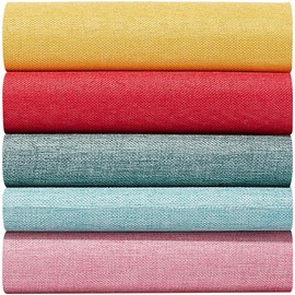 craspire 10 Sheets 13.7 x 11.8 Inch Linen Bookbinding Cloth Cover 5 Colours for A5 A8 Books Making Repair Cloth Material Repair Binding Old Fabric Surface Paper Back Book Album