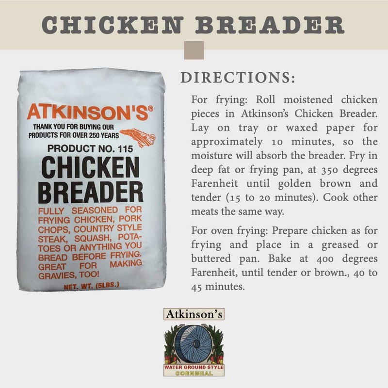 Atkinson's Enriched Chicken Breader (2) 2lb Bags