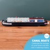 Thorness Detailed 20 cm wooden model channel narrow boat barge