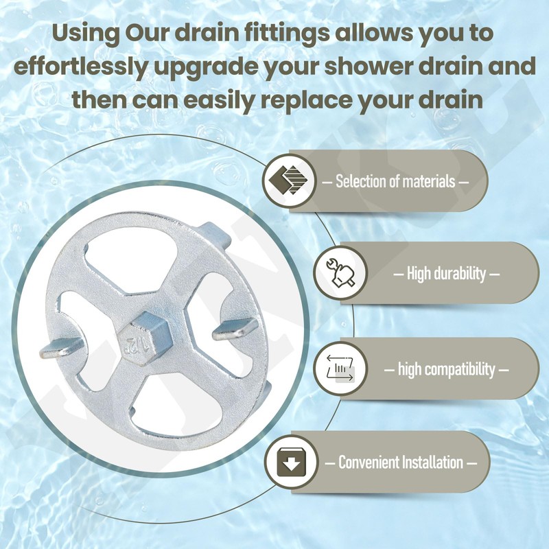 42239 No-Calk Shower Drain Wrench - Shower Drain Strainer Removal