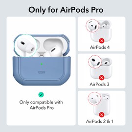 ESR for AirPods Pro 2nd Generation Case (HaloLock), Compatible with Airpods Pro Case 2nd/1st Gen (2023/2022/2019), Compatible with MagSafe, Full Drop Protection Cover with Lanyard, Blue