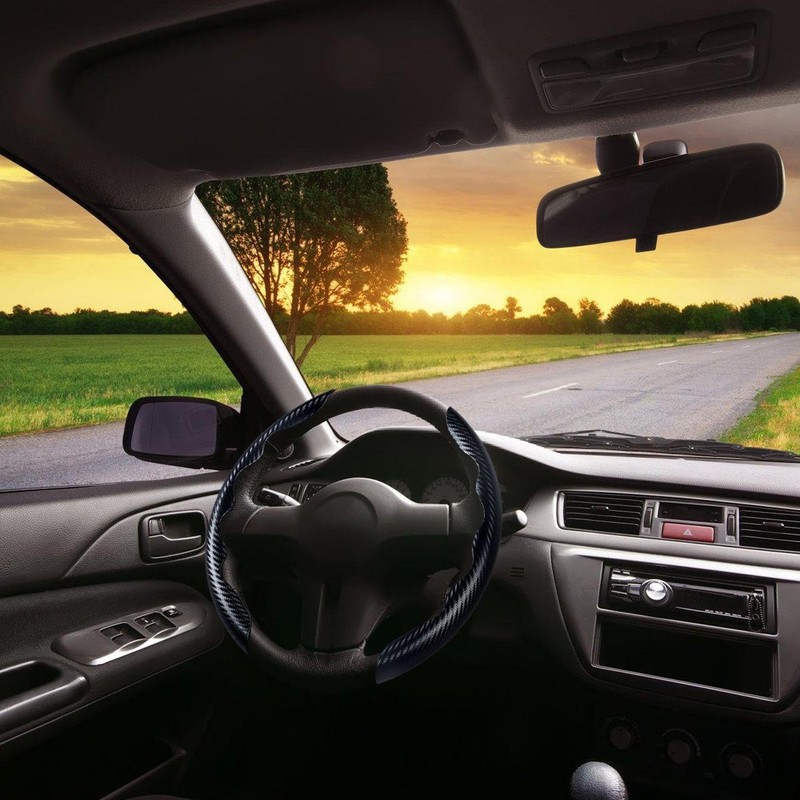 1 Pair Car Steering Wheel Covers, Non-Slip Car Steering Wheel