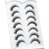 Pooplunch False Eyelashes Invisible Band Cat Eye Look Natural Wispy