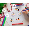 3” Christmas Snowman Face Stencils for Painting on Wood Slice,