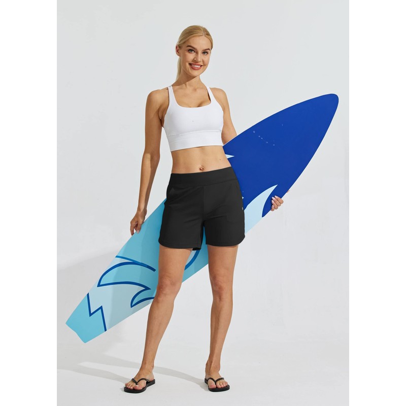 WILLIT Swimming Shorts Women's Swimming Trunks Board Shorts Quick Drying