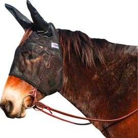 Cashel Quiet Ride Fly Mask With Extra Long Ears for Mule/Donkey - Small Quarter Horse/Arab/Cob