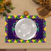 Linen Mardi Gras Placemats Set of 4 New Orleans Brazi