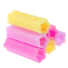 BIUDECO 6pcs Manicure Tool Set Tweezers Covers Scissors Sleeves Nail Enhancement Kit Cuticle Scissors Protection Random Color