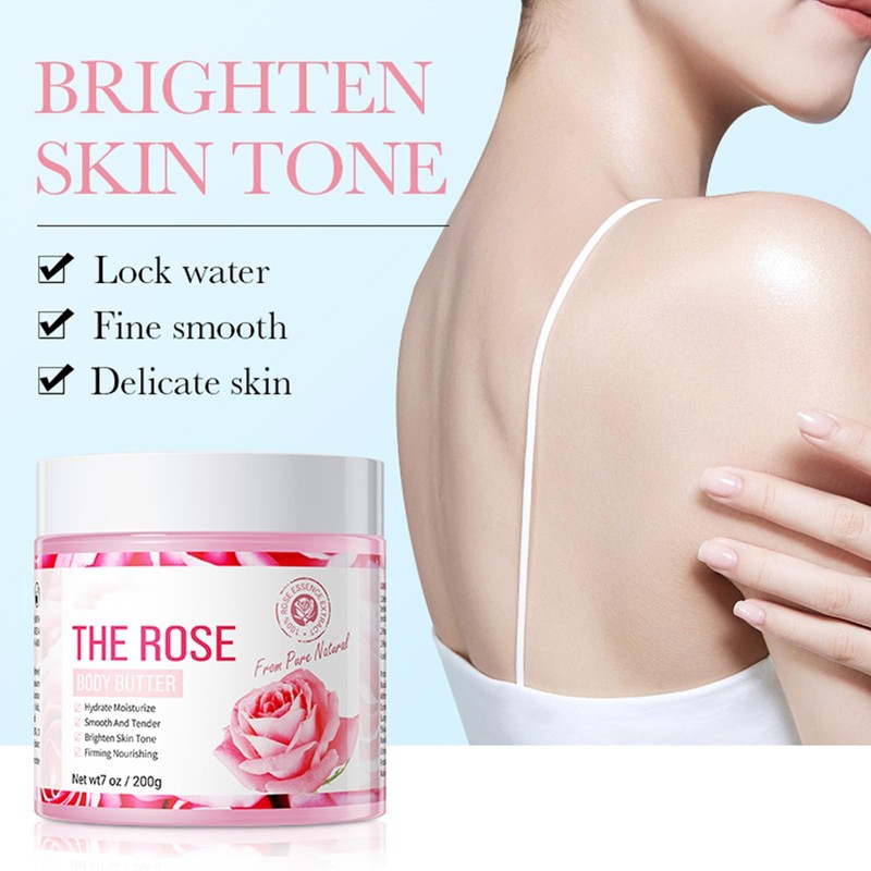 Body Butter Lotion (200 g, Rose)