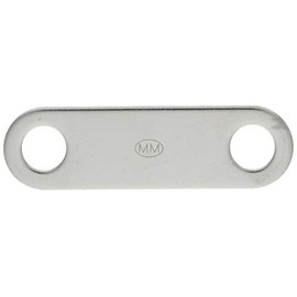 Mizumoto B2331 Stainless Steel Oval Plate for U-Bolts, 2 Pieces, Pitch 2.4 inches (60 mm)
