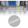 UKCable-Ties Block Connector 12 Way White Terminal Block Strip Electric