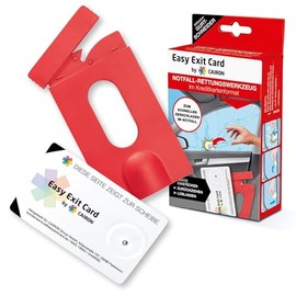 When Every Second Counts | Credit Card Size Emergency Rescue Tool | For Car Side Windows, Can Be Used From Inside And Out | Includes Case With Belt Cutter