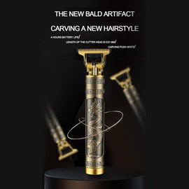 Oil Head Electric Hair Clipper Smooth Cutting High Speed Low Noise USB Charging Bald Artifact Hairstyle Tool VCXN