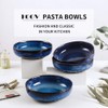 KOOV Ceramic Bowl, 46 OZ Pasta Bowls Set of 4,
