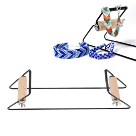 HERCHR Metal Bead Loom Kit, DIY Creative and Fun Bead Loom Kit for Bracelets, Necklaces, Belts Glass Bead Kits for Bracelet Making Beading Loom