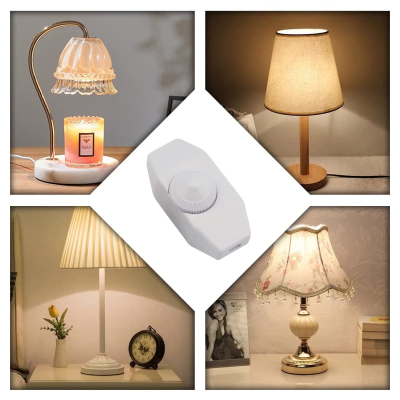 ZaishunNT Inline Dimmer Switch 220-240V Knob Dimmer Switch Lights Switch