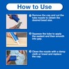 GE Advanced Silicone Caulk for Kitchen & Bathroom, White, 2.8
