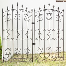 LV-JT70 Iron Fence Joint Hardware Wide Type Set of 6 for Connecting Trellises and Arch, Cushion Tape Included