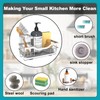 Vanwood Kitchen Sink Caddy Organizer Sponge Holder for Kitchen Sink,