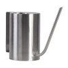 Esschert Design Modern Style Cylinder Watering Can, Stainless Steel