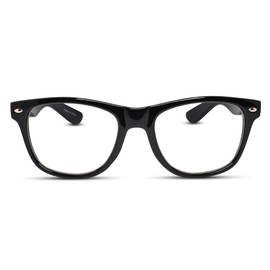 Black Thick Frame Oversized Reading Glasses Men with Sturdy Made - Flexible Spring Hinges Large Mens Eyeglasses - Trendy for all Face Shapes Readers for Men - Wide Frame Cheaters Reading Glasses 1.75