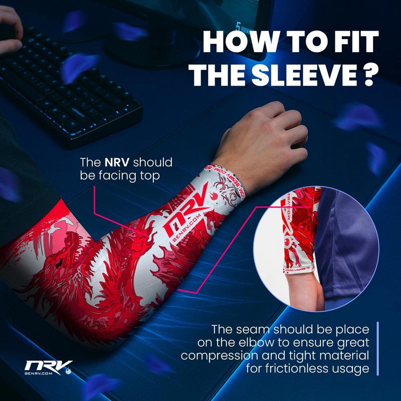 NRV Gaming Compression Sleeve - Edition Dragon - Optimize Your