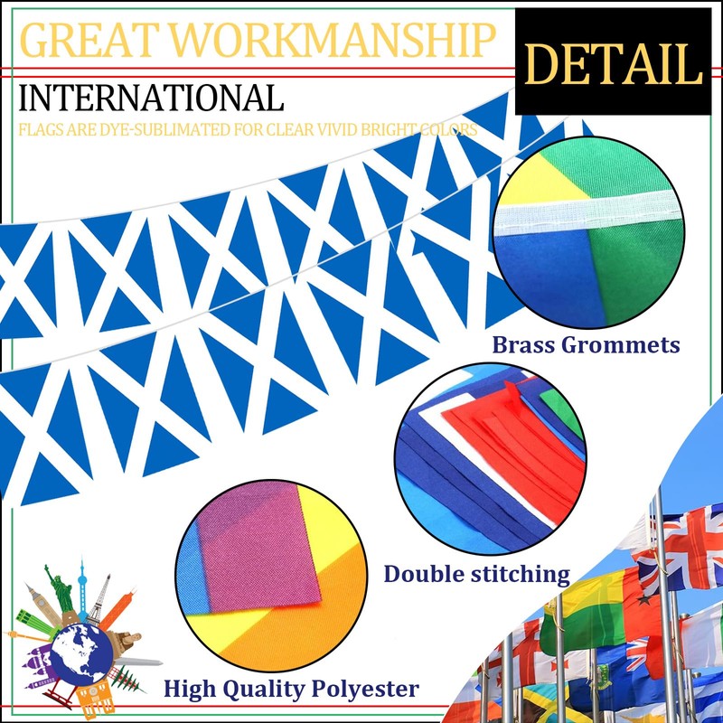 Länder Flaggen (Saitenfahnen 10m:Scotland)