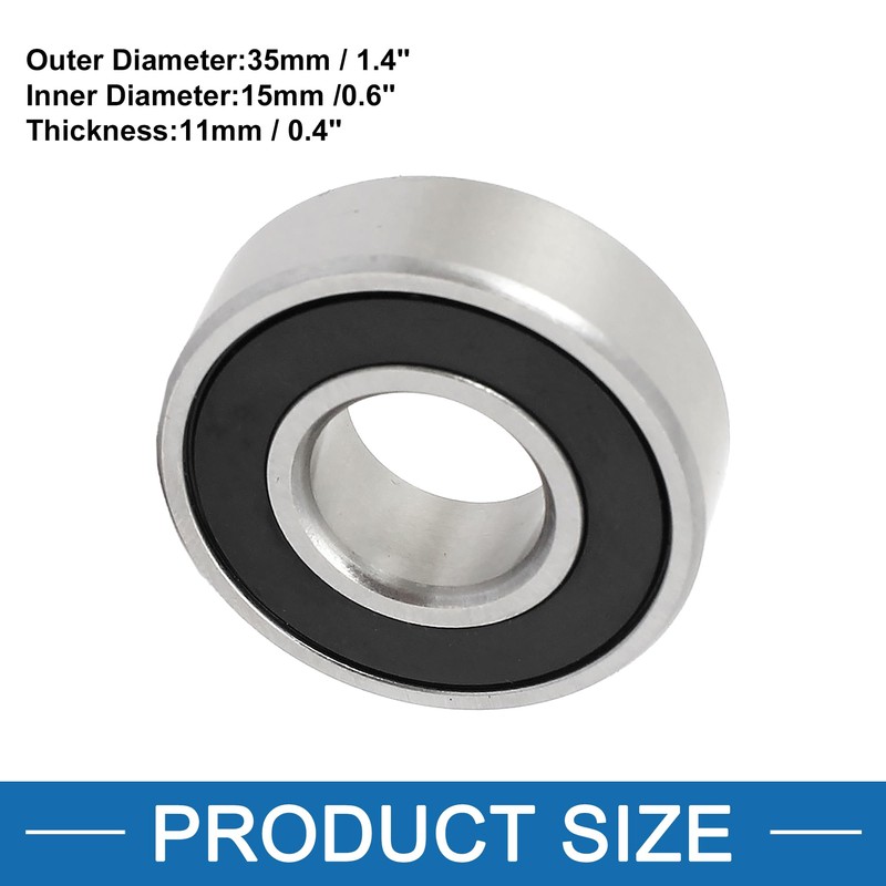 A ABSOPRO 6202RZ 15 x 35 x 11mm Double Shielded