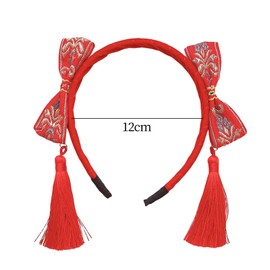 Dickly Chinese New Year Headband Hairband Headwear Bow Hair Hoop for New Years Eve Christmas, Style B